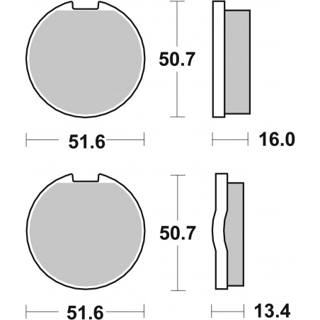 Plaquettes de Frein SBS 518HF-2