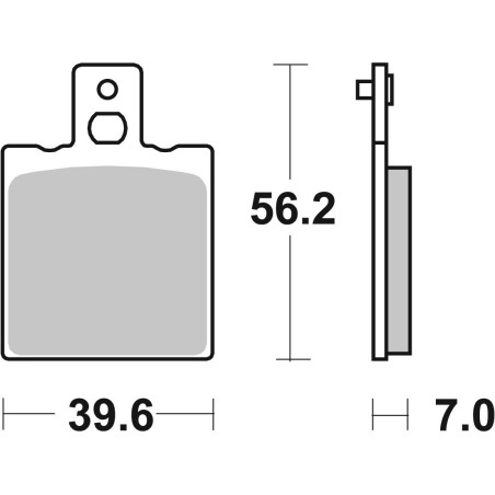 Plaquettes de Frein SBS 519SI-2 Plaquettes de Frein SBS 519SI-2