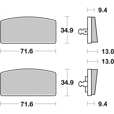 Plaquettes de Frein SBS 520HF-2