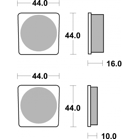 Plaquettes de Frein SBS 522HF-2