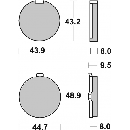 Plaquettes de Frein SBS 524HF-2