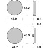 Plaquettes de Frein SBS 524HF-2 Plaquettes de Frein SBS 524HF-2
