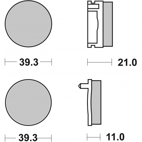 Plaquettes de Frein SBS 525HF-2