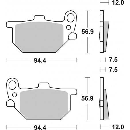 Plaquettes de Frein SBS 528HF-2