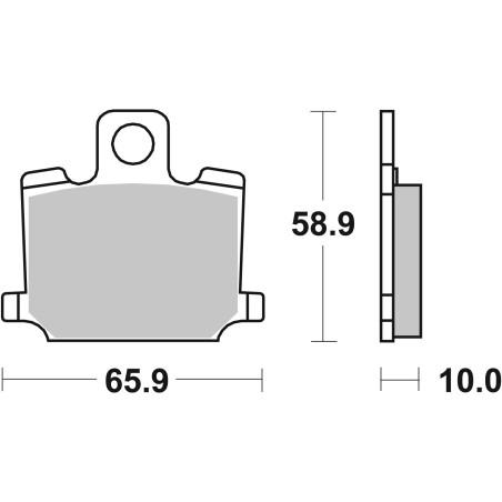 Plaquettes de Frein SBS 535HF-2 Plaquettes de Frein SBS 535HF-2