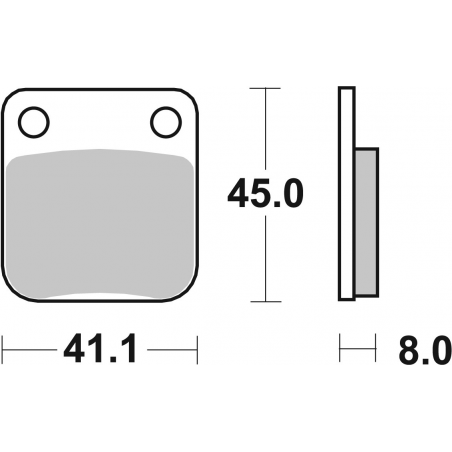 Plaquettes de Frein SBS 536 SI-2