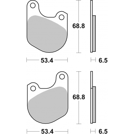 Plaquettes de Frein SBS 537H.HF-2