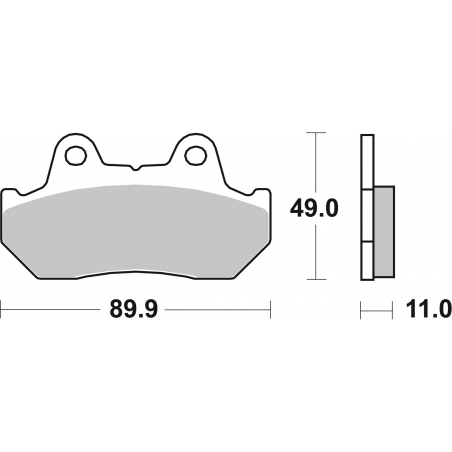 Plaquettes de Frein SBS 542 (HS)-2