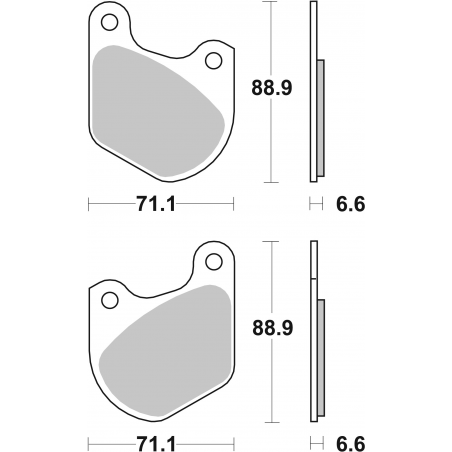 Plaquettes de Frein SBS 543H.HF-2