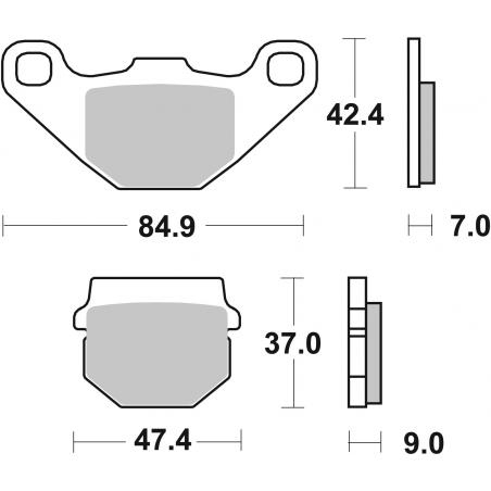 Plaquettes de Frein SBS 544 SI-2