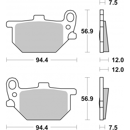 Plaquettes de Frein SBS 545HF-2