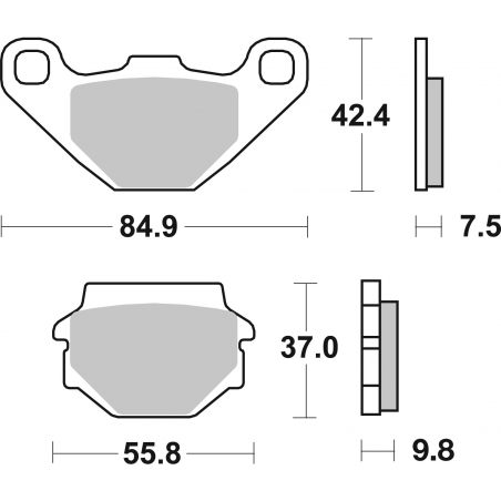 Plaquettes de Frein SBS 546 (HS)-2