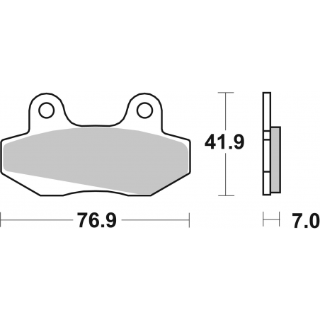 Plaquettes de Frein SBS 551HF-2