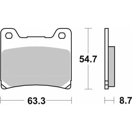 Plaquettes de Frein SBS 555 (HS)-2