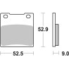 Plaquettes de Frein SBS 556RQ-2 Plaquettes de Frein SBS 556RQ-2