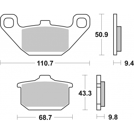 Plaquettes de Frein SBS 557HF-2