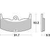 Plaquettes de Frein SBS 571HF-2 Plaquettes de Frein SBS 571HF-2