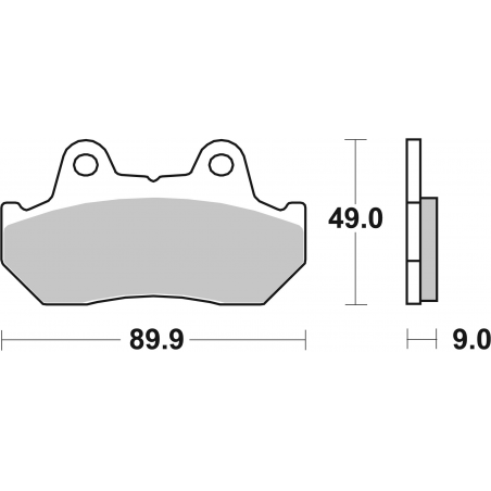 Plaquettes de Frein SBS 572 (HS)-2