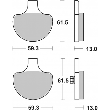 Plaquettes de Frein SBS 579H.HS-2