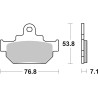 Plaquettes de Frein SBS 581HF-2 Plaquettes de Frein SBS 581HF-2