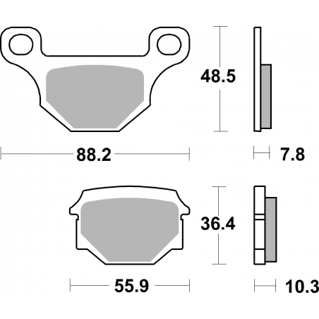 Plaquettes de Frein SBS 585HF-2