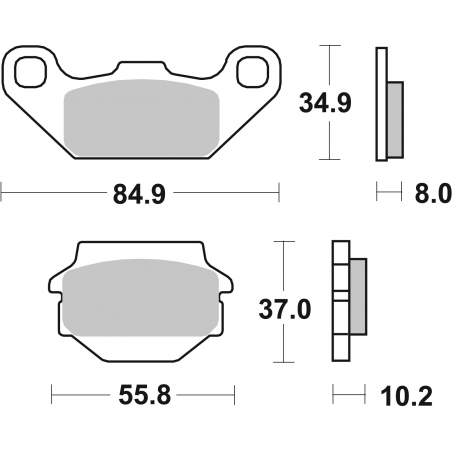 Plaquettes de Frein SBS 591SI-2