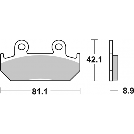 Plaquettes de Frein SBS 593HS-2