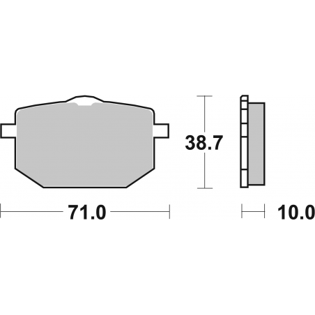 Plaquettes de Frein SBS 596(HS)-2