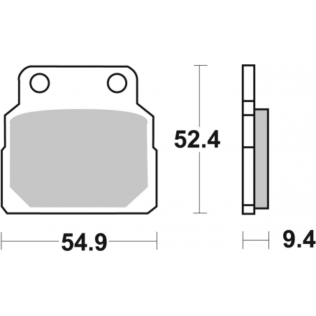 Plaquettes de Frein SBS 598HF-2