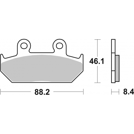 Plaquettes de Frein SBS 600 (HS)-2