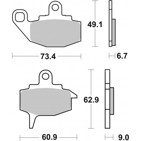 Plaquettes de Frein SBS 602HF-2