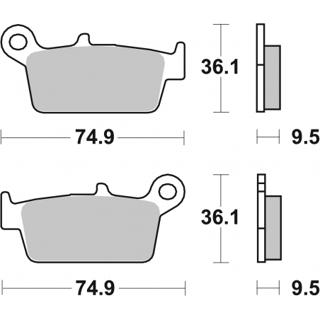 Plaquettes de Frein SBS 604CS-2