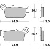 Plaquettes de Frein SBS 604SI-2 Plaquettes de Frein SBS 604SI-2