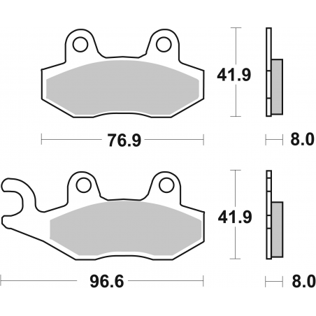 Plaquettes de Frein SBS 611 (HS)-2