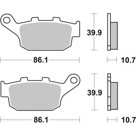 Plaquettes de Frein SBS 614 (LS)-2