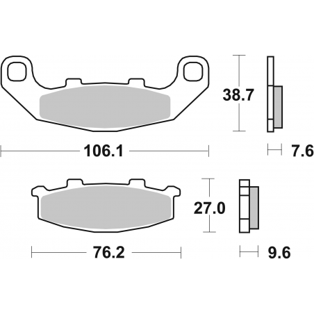 Plaquettes de Frein SBS 615 (HS)-2