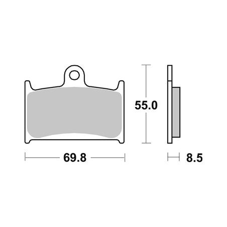 Plaquettes de Frein SBS 624RST-2