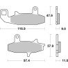 Plaquettes de Frein SBS 626HF-2 Plaquettes de Frein SBS 626HF-2