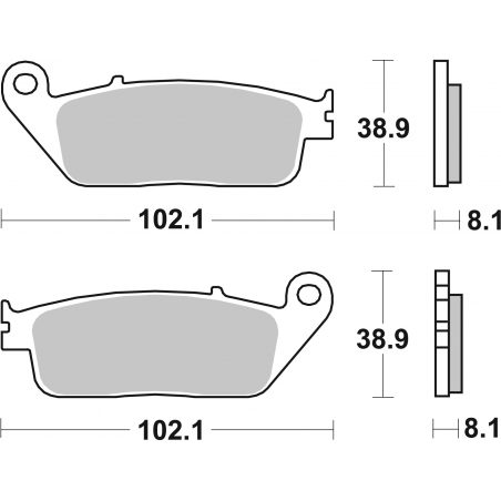 Plaquettes de Frein SBS 627 (HS)-2