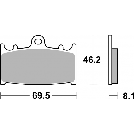 Plaquettes de Frein SBS 631 (HS)-2