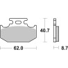 Plaquettes de Frein SBS 632HF-2 Plaquettes de Frein SBS 632HF-2