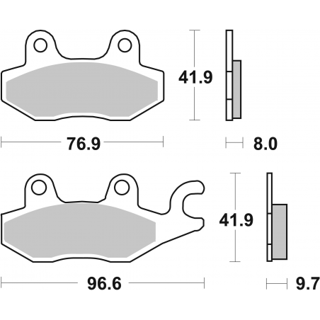 Plaquettes de Frein SBS 633 (LS)-2