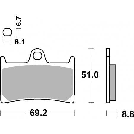 Plaquettes de Frein SBS 634 (HS)-2