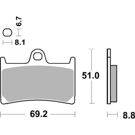 Plaquettes de Frein SBS 634DS-1-2