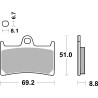 Plaquettes de Frein SBS 634HF-2 Plaquettes de Frein SBS 634HF-2