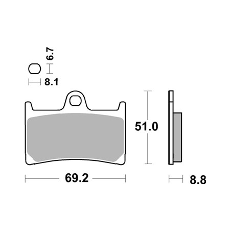 Plaquettes de Frein SBS 634RST-2