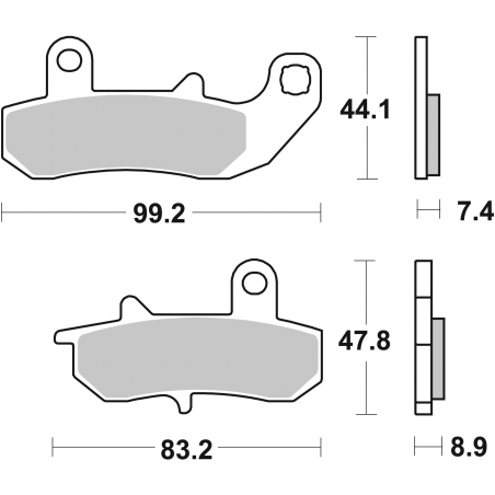 Plaquettes de Frein SBS 635HF-2