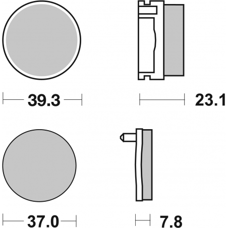 Plaquettes de Frein SBS 637 SI-2