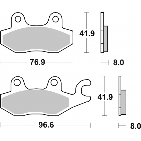 Plaquettes de Frein SBS 638 (LS)-2