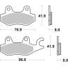 Plaquettes de Frein SBS 638SI-2 Plaquettes de Frein SBS 638SI-2